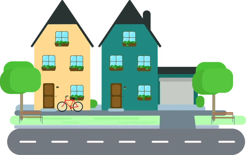 House Apartment Building Stickdatei – Fahrzeuge