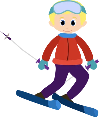 Alpine Ski Clipart Stickdatei