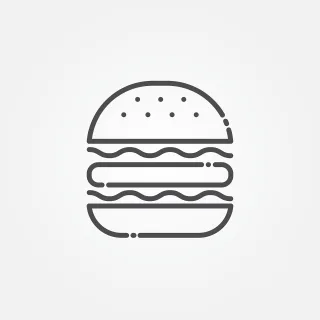 Burger Icon Hamburger Stickdatei