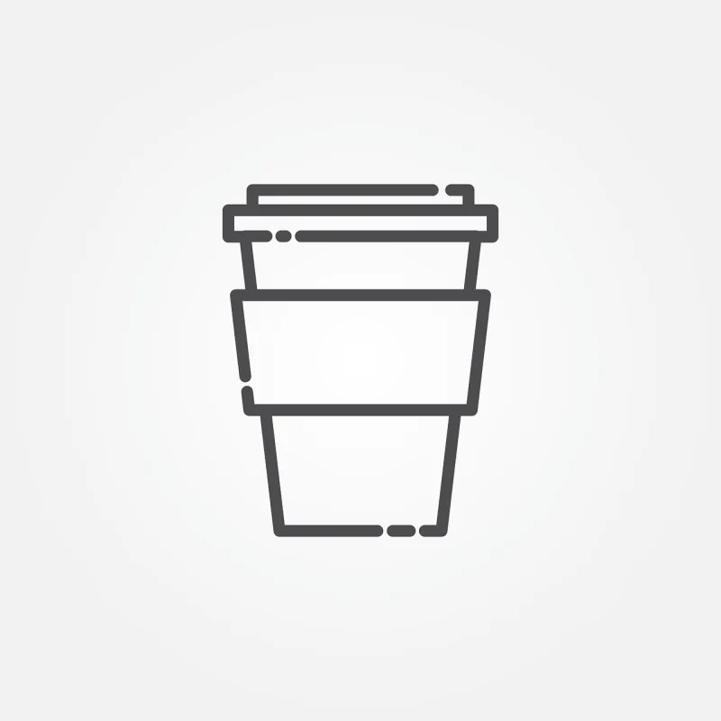Coffee Icon Drink Stickdatei – Essen & Trinken