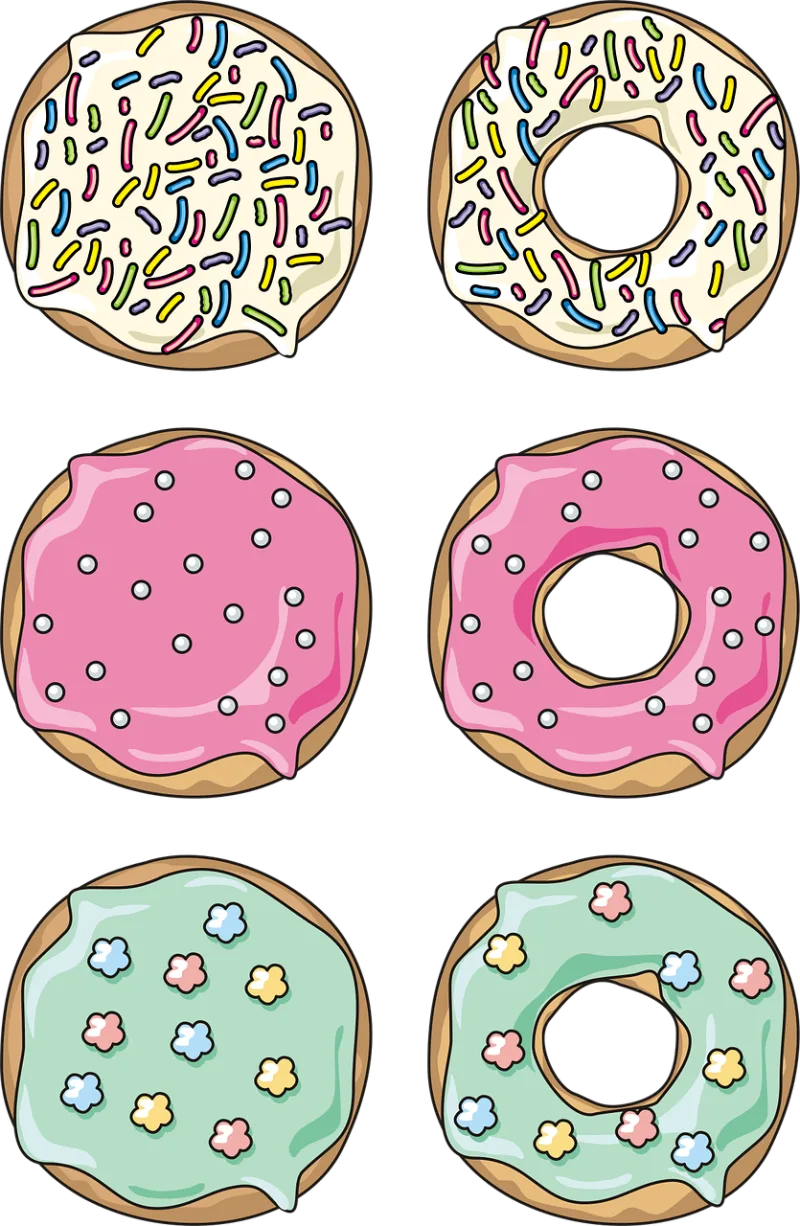 Donuts Pastries Food Stickdatei – Essen & Trinken