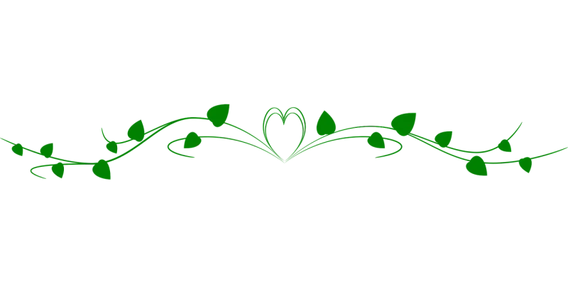 Ornament Heading Nature Stickdatei – Herzen & Liebe
