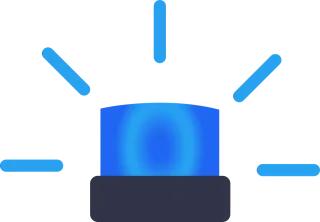 Blue light Alarm Siren Stickdatei