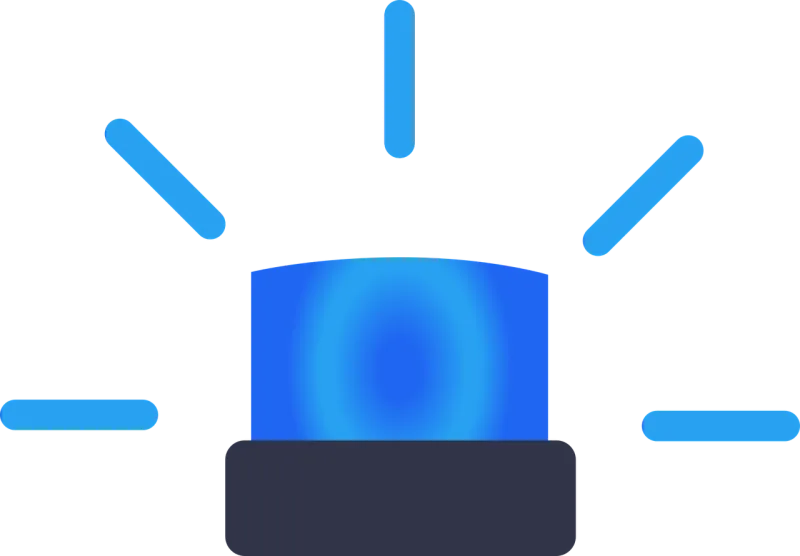 Blue light Alarm Siren Stickdatei – Fahrzeuge