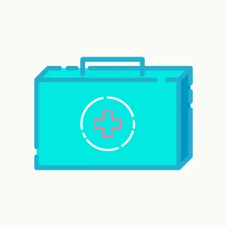 First aid Suitcase Doctor Stickdatei
