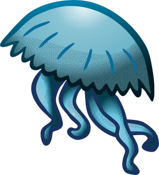 Jellyfish Sea Animal Stickdatei