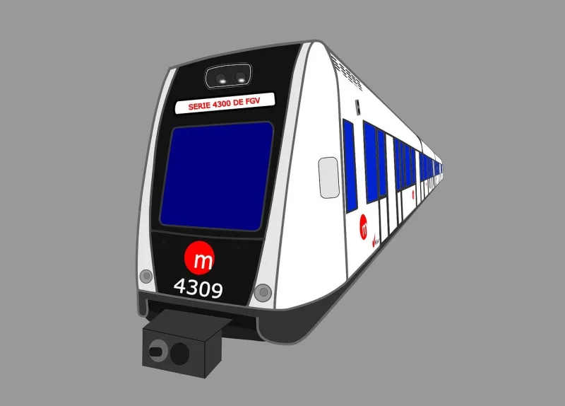 Metro Railroad Station Stickdatei – Kinder