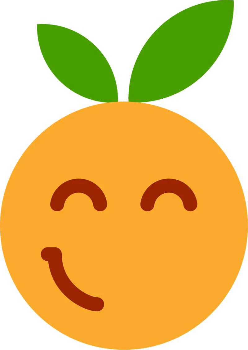 Clementine Orange Cartoon Stickdatei – Natur