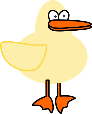 Duck Animal Bird Stickdatei