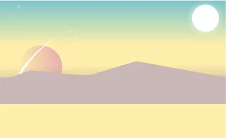 Cartoon Landscape Low poly Stickdatei