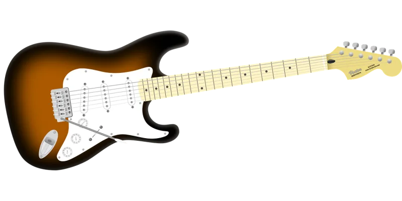 Electric Guitar Instrument Stickdatei – Musik