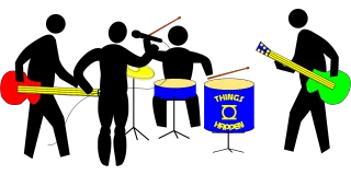Band Drum Guitar Stickdatei