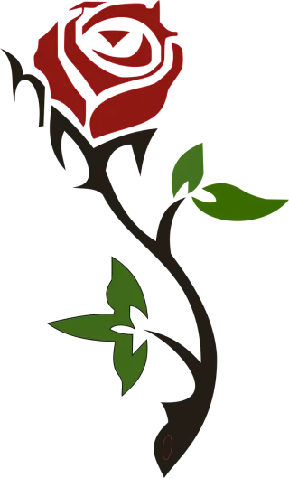 Rose Nature Flower Stickdatei – Herzen & Liebe