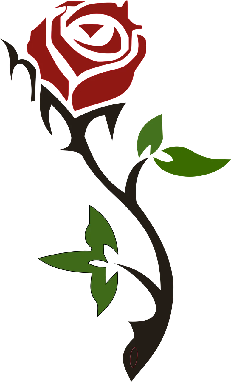 Rose Nature Flower Stickdatei – Herzen & Liebe