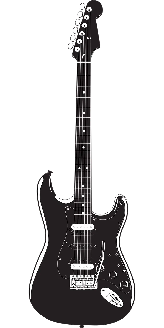 Music Instrument Guitar Stickdatei – Musik