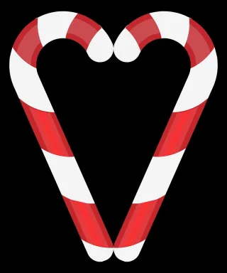 Candy cane Christmas Couple Stickdatei