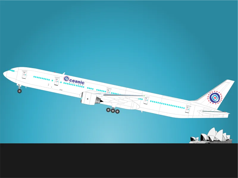 Aircraft Airplane Jet Stickdatei – Kinder