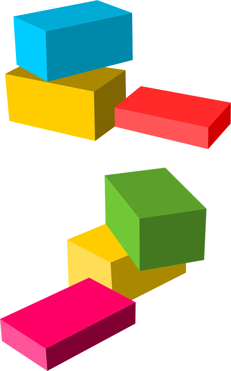 Boxes Construction Cubes Stickdatei – Sport