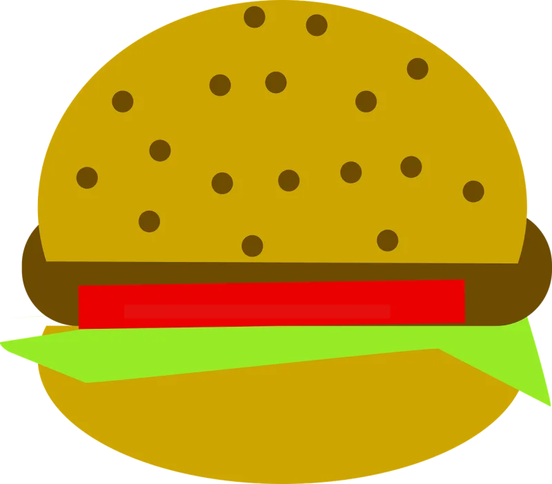 Hamburger Food Fast food Stickdatei – Essen & Trinken