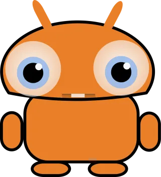 Android Cute Robot Stickdatei