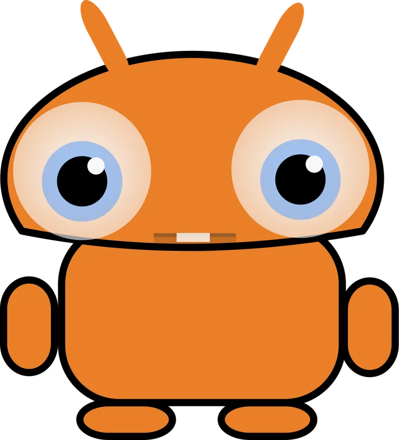 Android Cute Robot Stickdatei – Kinder