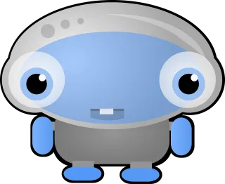 Alien Blue Creature Stickdatei