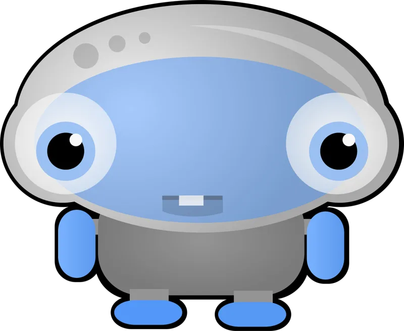 Alien Blue Creature Stickdatei – Kinder