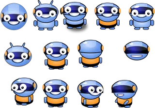 Character Creature Robot Stickdatei