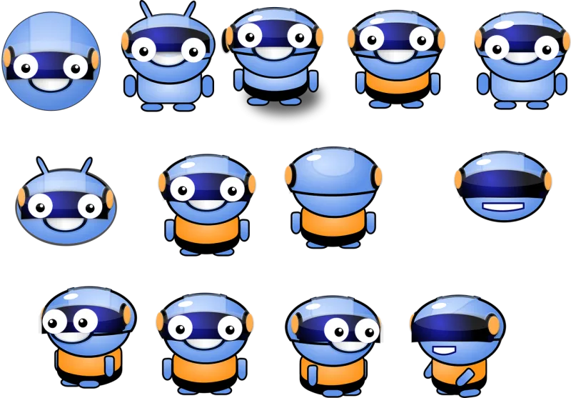 Character Creature Robot Stickdatei – Kinder