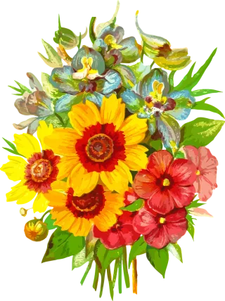 Flora Flower wallpaper Beautiful flowers Stickdatei