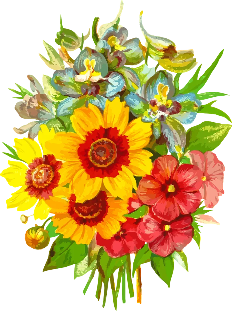 Flora Flower wallpaper Beautiful flowers Stickdatei – Blumen