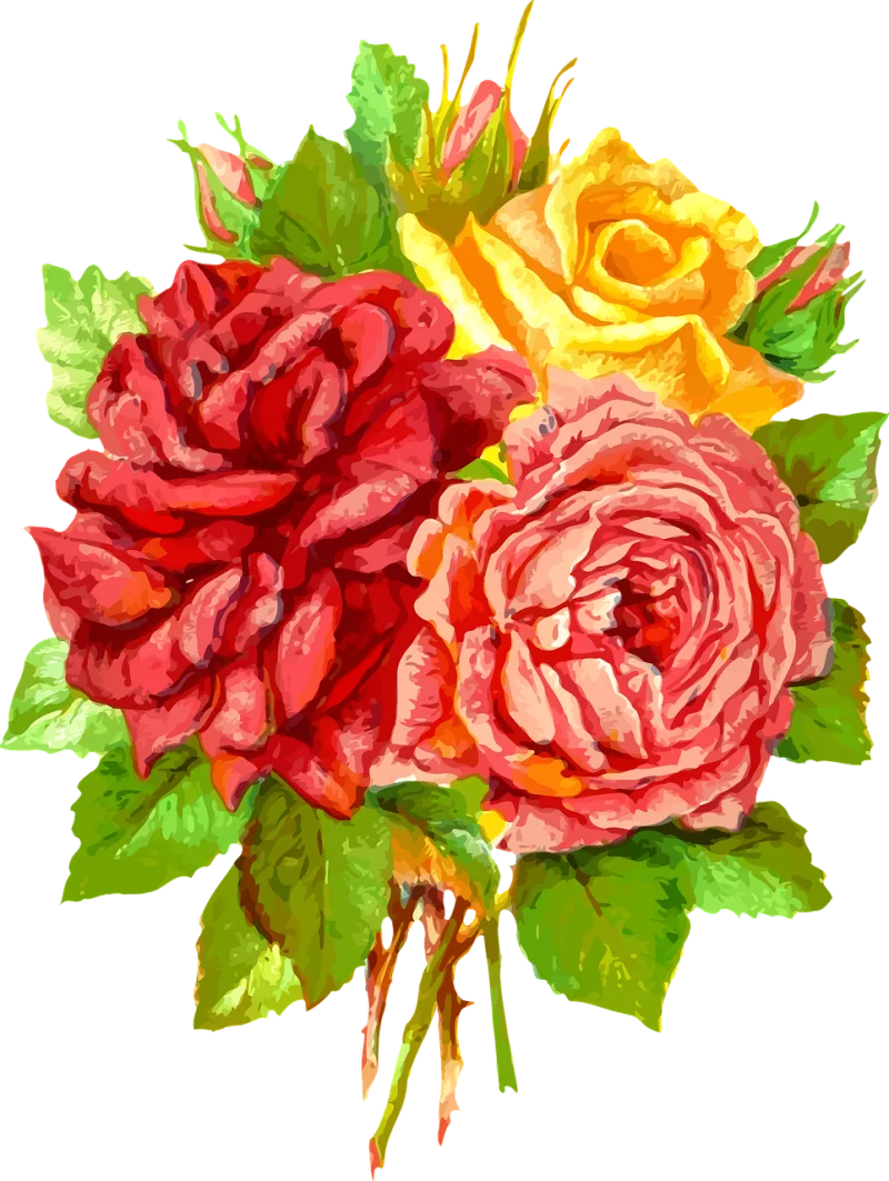 Flora Flower background Beautiful flowers Stickdatei – Blumen