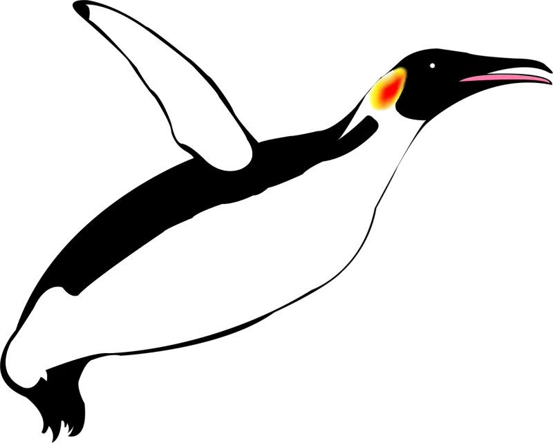 Flying penguin Penguin Penguins Stickdatei – Tiere