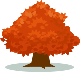 Orange Nature Plant Stickdatei