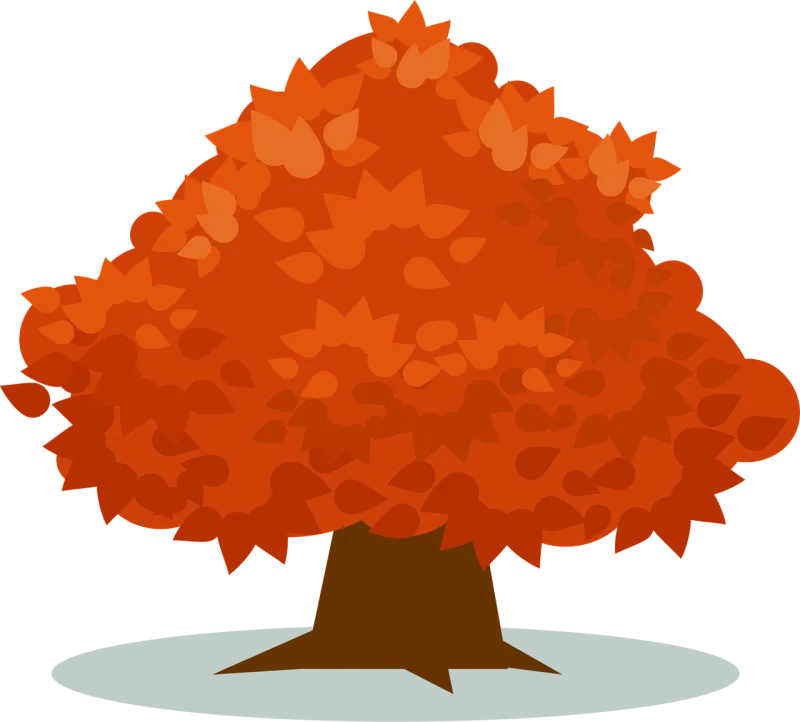 Orange Nature Plant Stickdatei – Natur