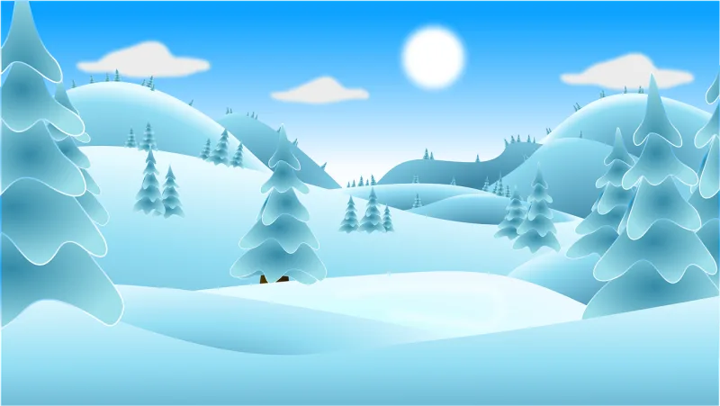 Landscape Winter Ice Stickdatei – Weihnachten