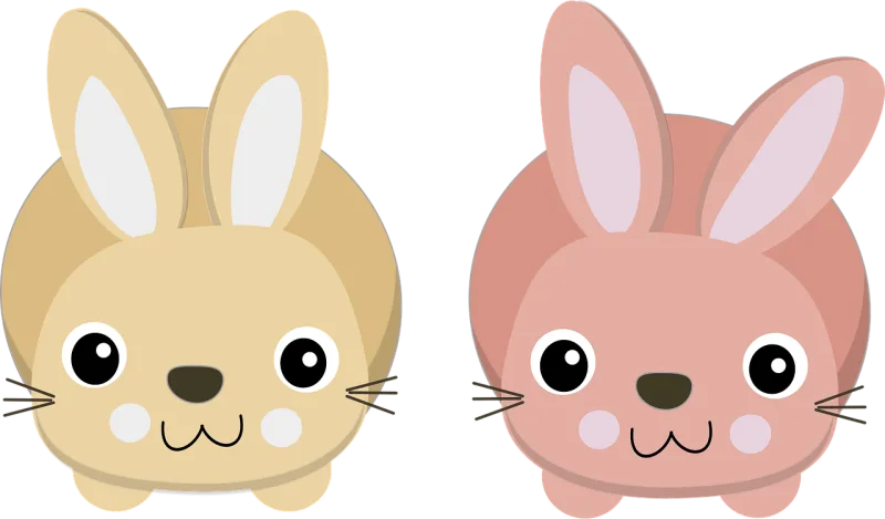 Bunnies Charts Cute Stickdatei – Tiere