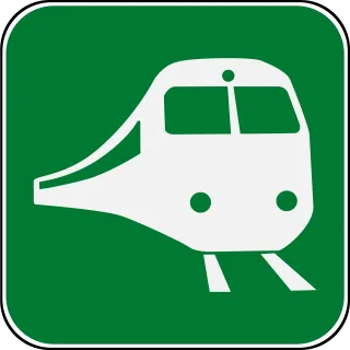 Icon Pictogram Railroad station Stickdatei
