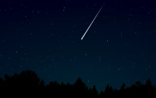 Shooting star Sky Night Stickdatei