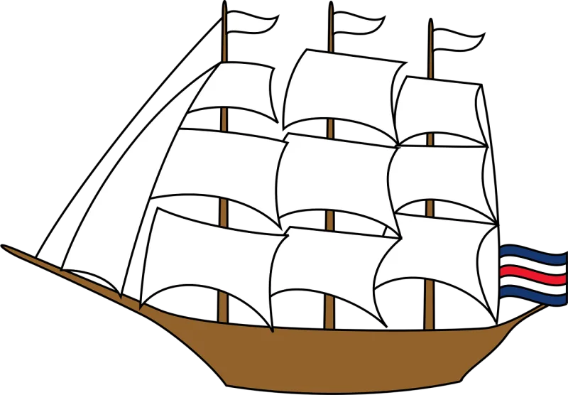 Boat Ocean Sail Stickdatei – Fahrzeuge
