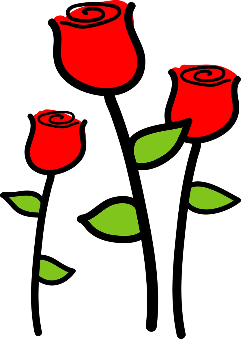 Flowers Rose Blossom Stickdatei – Blumen