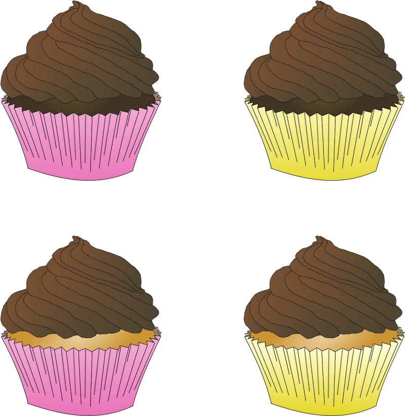 Chocolate Cupcake Cupcakes Stickdatei – Kinder