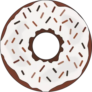 Chocolate Dessert Donut Stickdatei