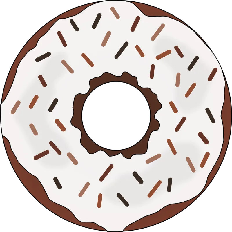 Chocolate Dessert Donut Stickdatei – Essen & Trinken