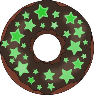 Chocolate Dessert Donut Stickdatei