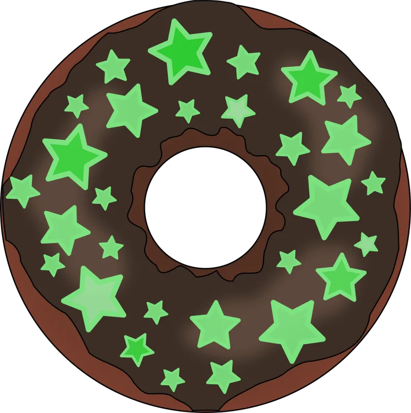 Chocolate Dessert Donut Stickdatei – Essen & Trinken