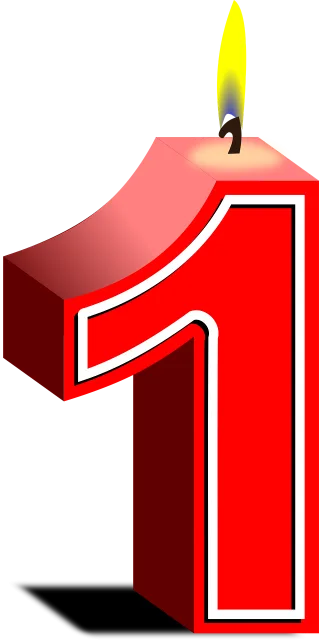 Candle Happy birthday Number Stickdatei