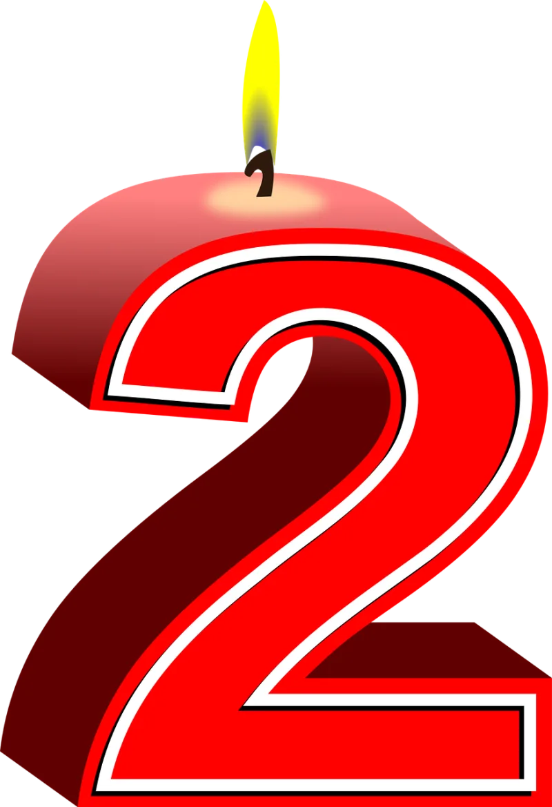 Candle Number Happy birthday Stickdatei – Herzen & Liebe