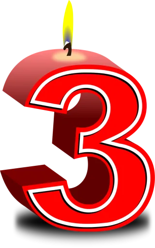 Candle Number Happy birthday Stickdatei