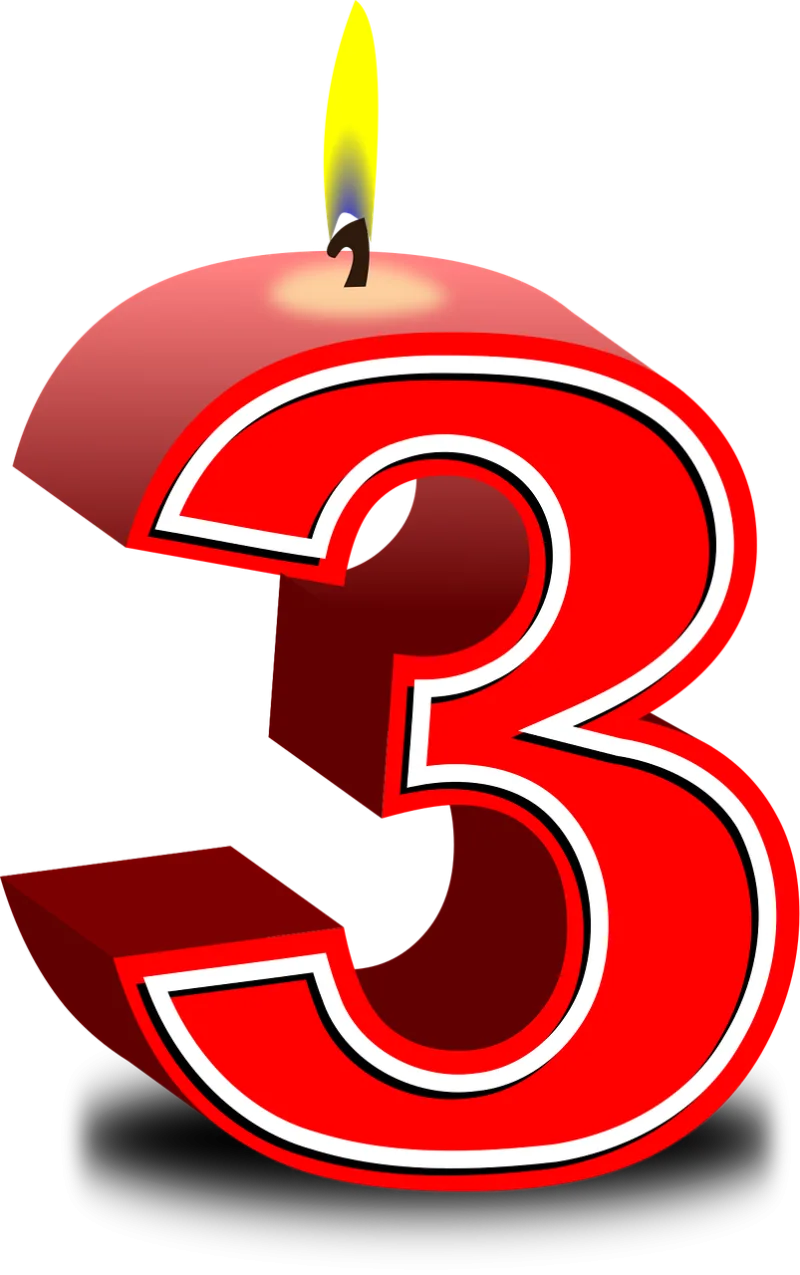 Candle Number Happy birthday Stickdatei – Herzen & Liebe